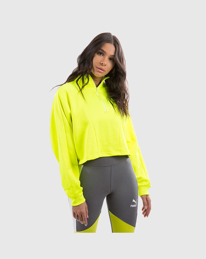 Download PUMA Tailored For Sport Cropped Half-Zip Jacket Womens ...
