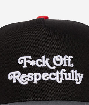 F Off Respectfully Full Twill Trucker Hat