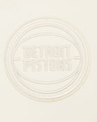 Detroit Pistons Neutral Cropped Fleece Pull Over Hoodie