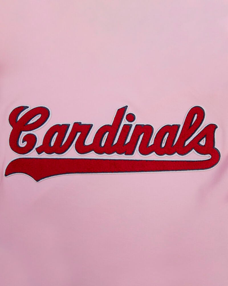PRO STANDARD St. Louis Cardinals Short Sleeve Classic Chenille Tee  LSC131723-PNK Pink 4