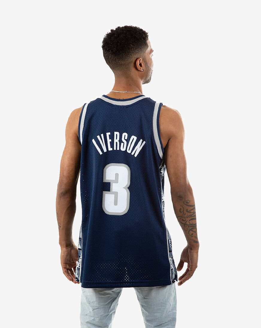 Men's Mitchell & Ness Allen Iverson Red Philadelphia 76ers