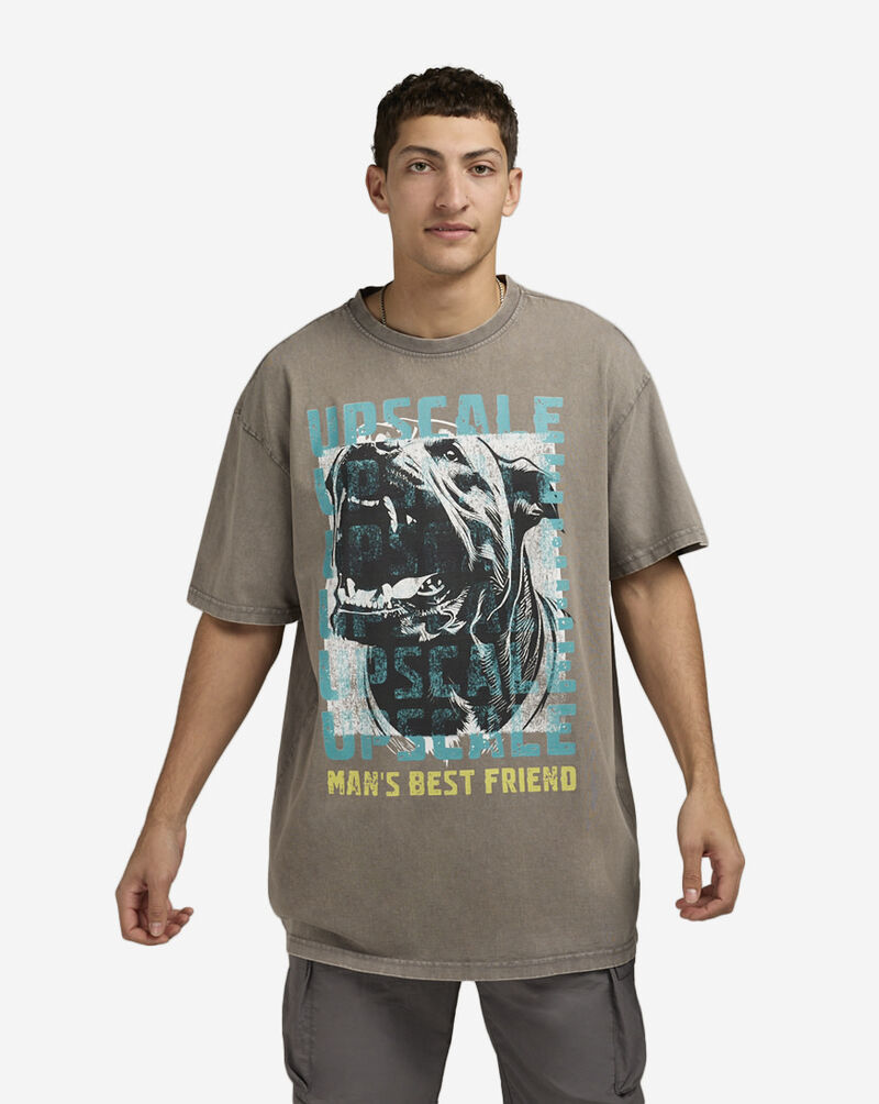 Upscale Man's Best Friend Tee MTUS220A-02726 Brown 1
