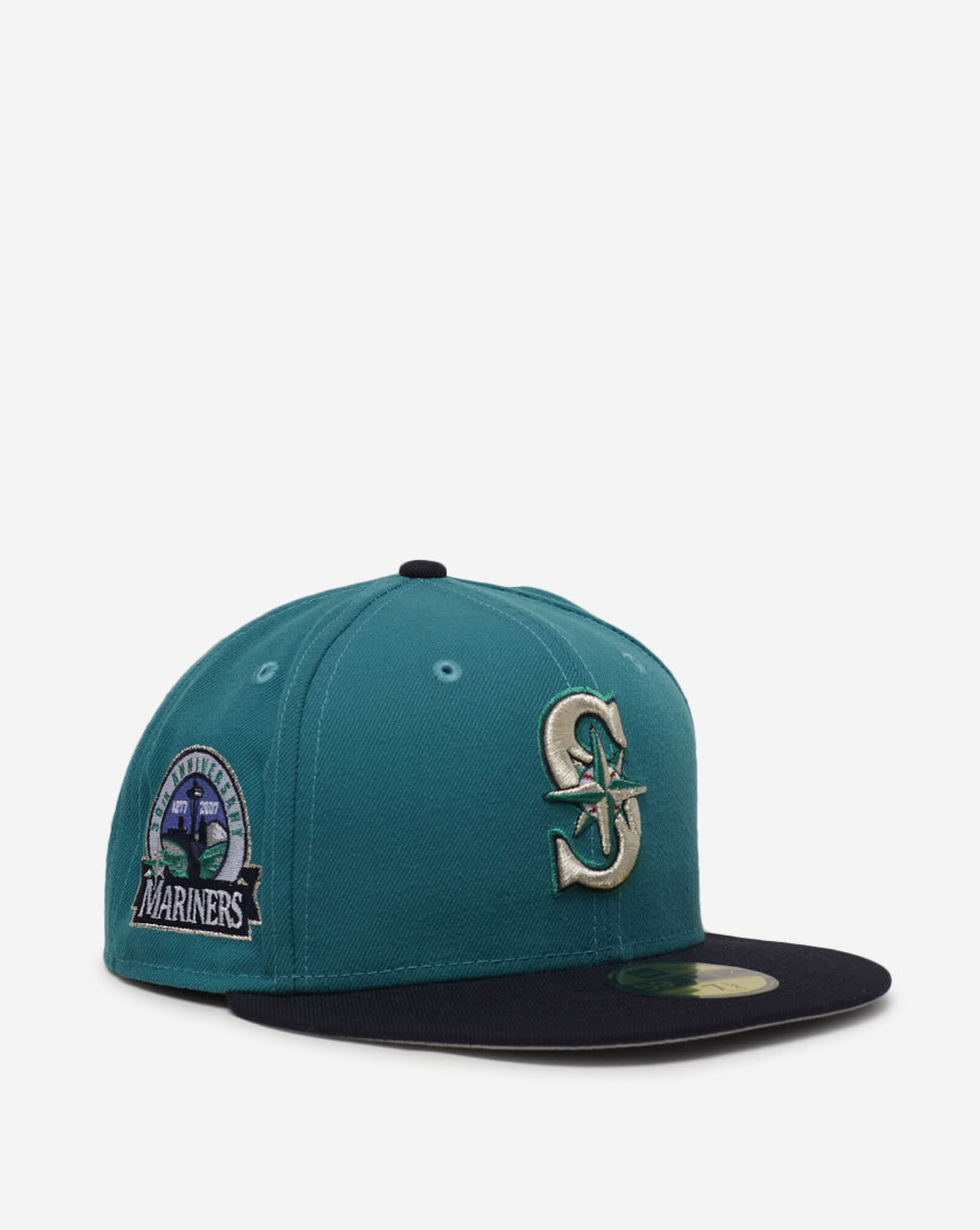 Shop New Era 59Fifty Seattle Mariners Two Tone Fitted Hat 70703524 blue