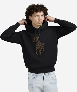 Camo Big Pony Double-Knit Hoodie