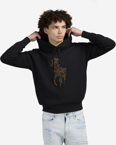 Camo Big Pony Double-Knit Hoodie