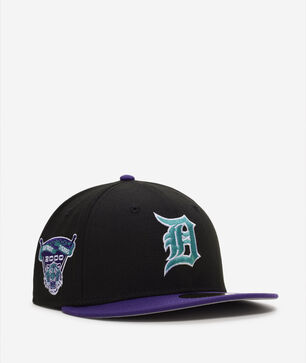 9Fifty Grape Detroit Tigers Retro Hooks Fitted Hat