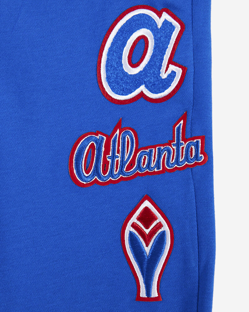 PRO STANDARD Big Boys' Atlanta Braves Retro Classic Rib Fleece Sweatpant LABB4315117-RYR Blue 2