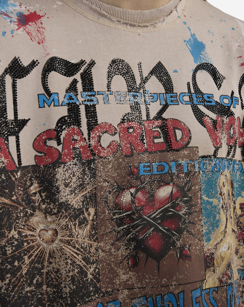 First Row A Sacred Vow Cropped Tee FRM1026-KHA Beige 3