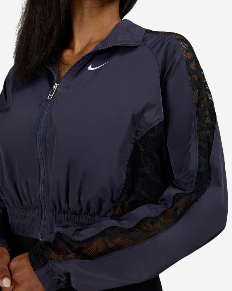 Nike NSW Cropped Lace Track Jacket IM8193-013 Blue 3