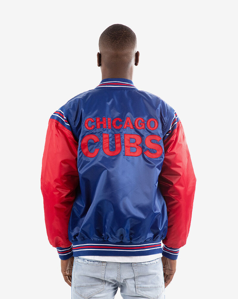 Starter Chicago Cubs Enforcer Varsity Jacket 050738CGC Blue 3