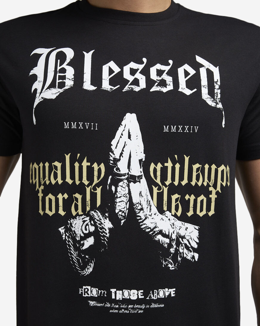 Shop Blessed UK Blessed Equality Tee BLESSEDEQUALITYTEE black
