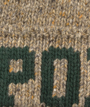 Intarsia-Knit Merino-Wool-Blend Beanie