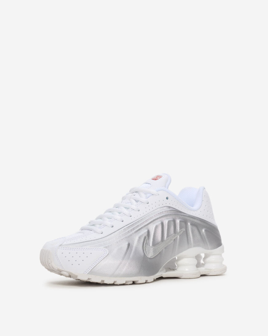 靴 Nike Shox R4 26cm Nike Shox R4 Red Silver Block Sneakers, Size 4Y / 5.5W BNIB
