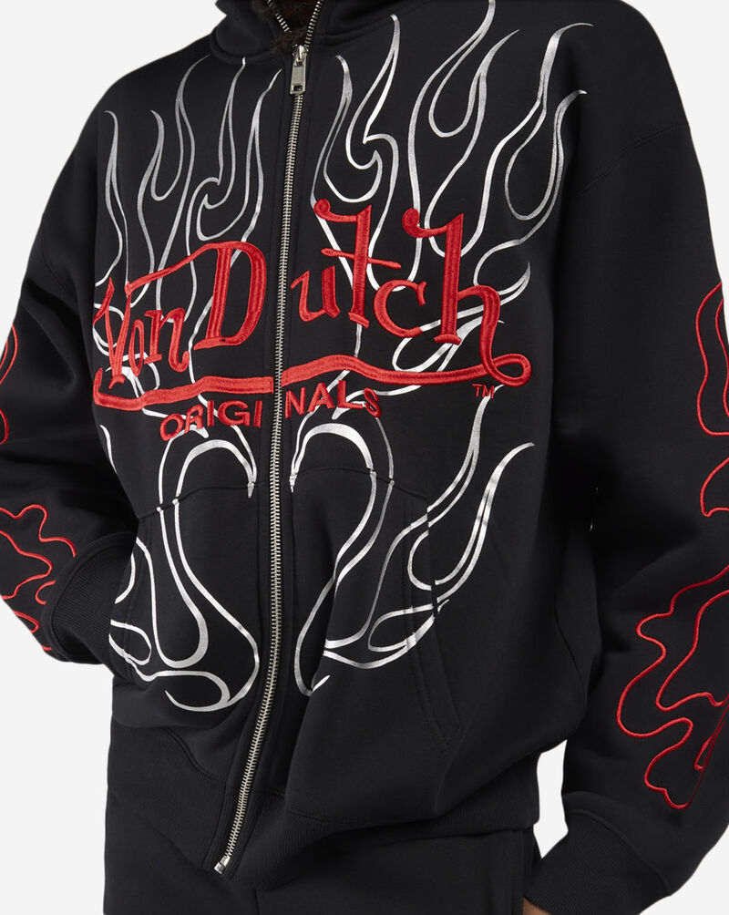 Von Dutch Eye Of Fortune Full-Zip Hoodie 4VND2B0084SN-BLK Black 3