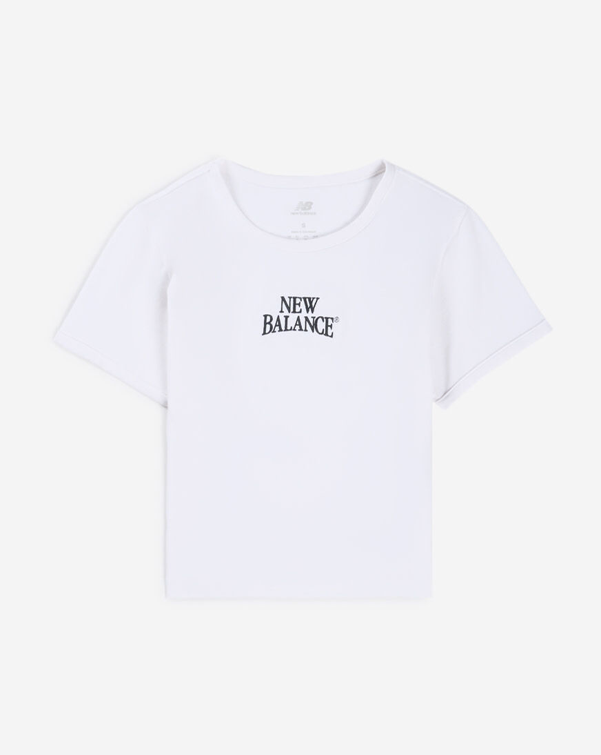 Shop New Balance Trackside Ringer T-Shirt WT61Y33Q-WT white
