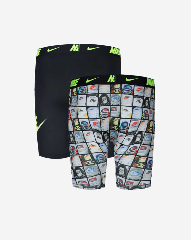 Nike Big Kids' 2PK Printed Long Boxer Briefs 9N1022-E69 Multi 3