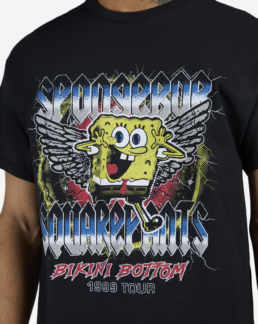 Shop Graphic Tees SpongeBob Bik Bot Tee 27BI270 black | SNIPES USA