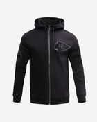 PRO STANDARD Kansas City Chiefs Triple Black Double Knit Full-Zip Hoodie FKC5410201-3BK Black 1