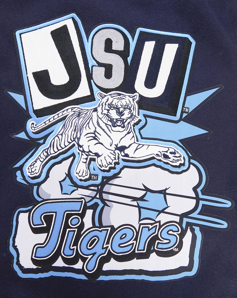 Shop PRO STANDARD JSU Varsity Jacket CJS671598MNW blue