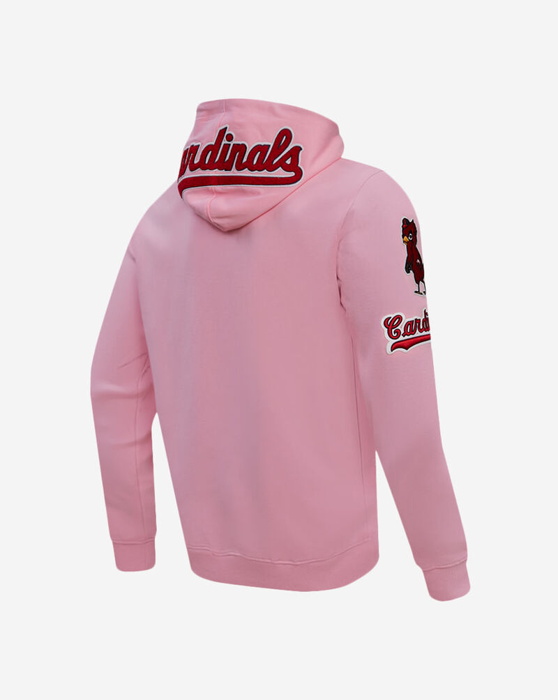 PRO STANDARD St. Louis Cardinals Classic Chenille Double Knit Full-Zip Hoodie  LSC531936-PNK Pink 3