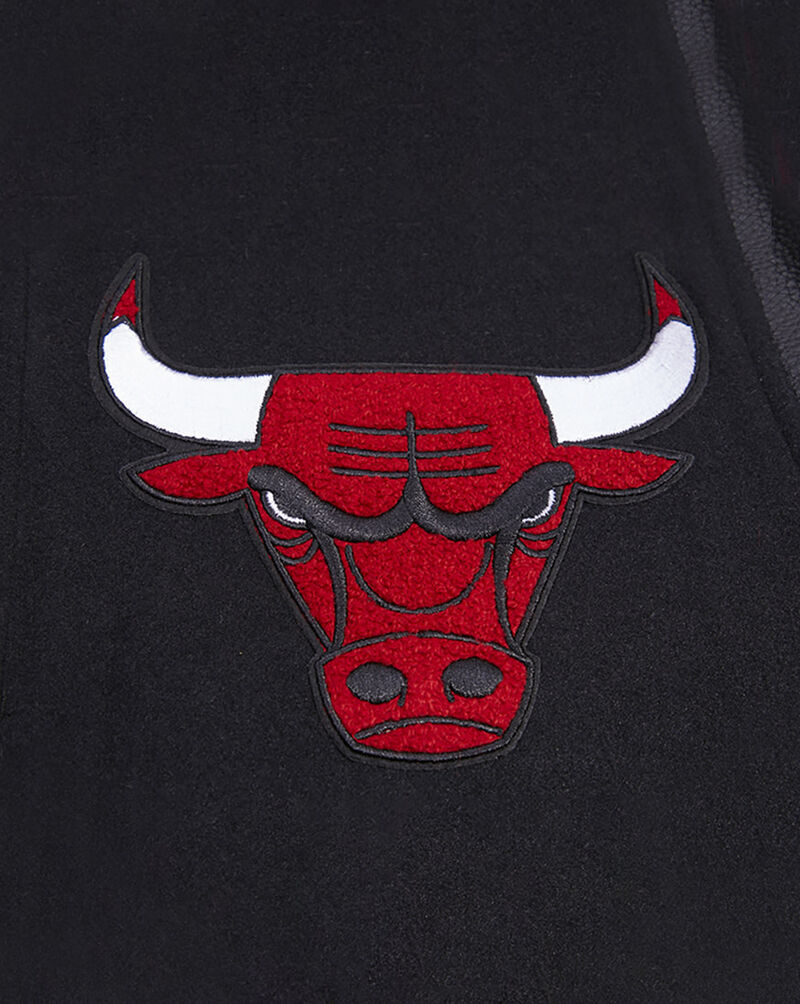 PRO STANDARD Chicago Bulls Retro Classic Rib Wool Varsity Jacket  BCB656015-BRK Black 4
