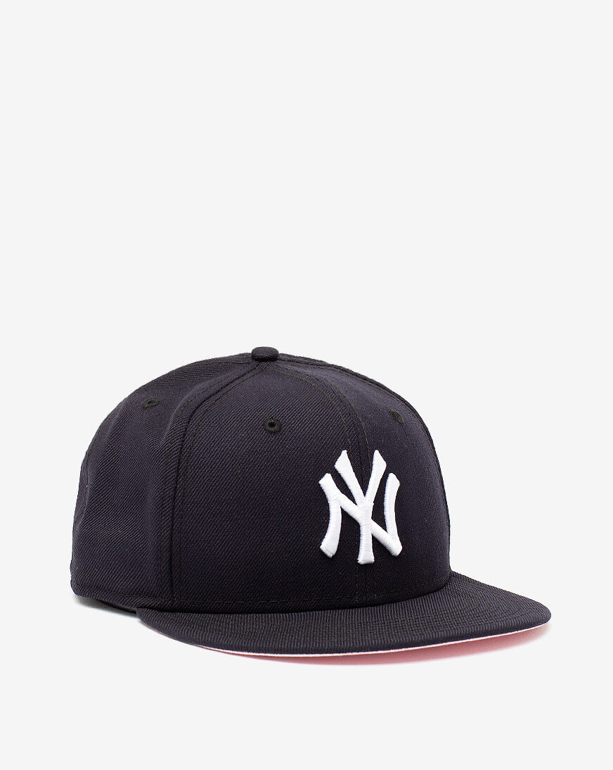 pink yankees fitted hat