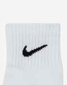 Nike 3Pk Everyday Quarter Cushion Sock SX7667-100 White 2