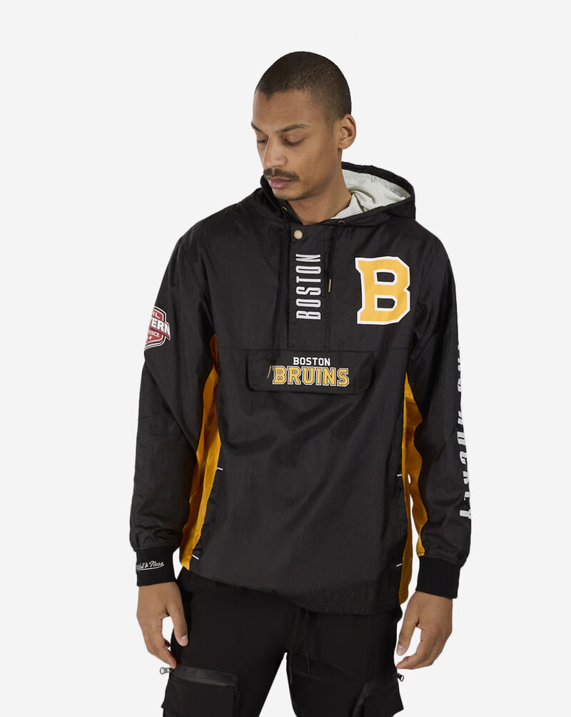 Mitchell  Ness Boston Bruins Team OG 2.0 Logo Anorak Windbreaker OJPO6619-BBNYYPPPBLCK Black 1
