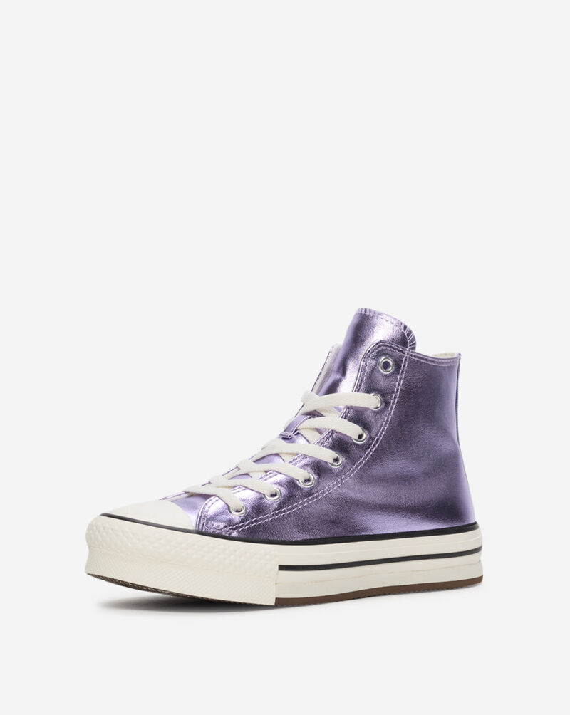 Converse Grade School Chuck Taylor All Star EVA Lift Canvas Platform A13449C Purple 2