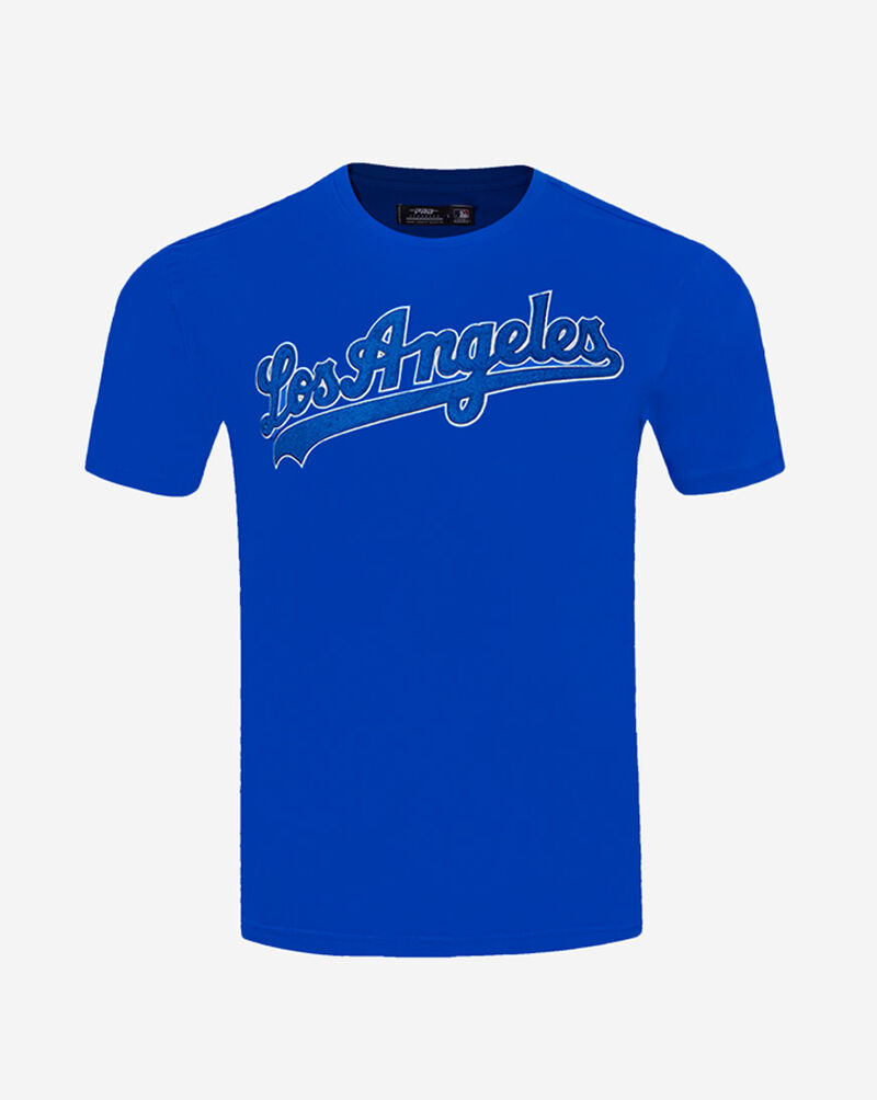 PRO STANDARD Los Angeles Dodgers Short Sleeve Classic Chenille Tee  LLD131604-RYB Blue 1