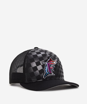 9Forty A-Frame Florida Marlins Raceway Snapback Hat