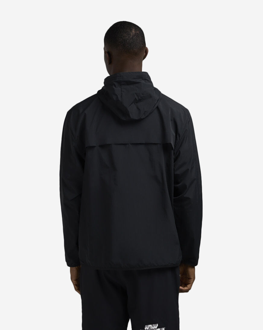 Shop New Balance Athletics Full Zip Woven Jacket MJ41506-BK black