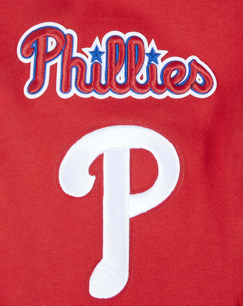 PRO STANDARD Philadelphia Phillies Mash Up Rib Fleece Crewneck LPH5314675-RED Red 2