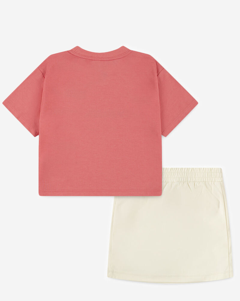 Jordan Toddler Crafted Utility 2-Piece Skort Set 35D696-W3Z Pink 3