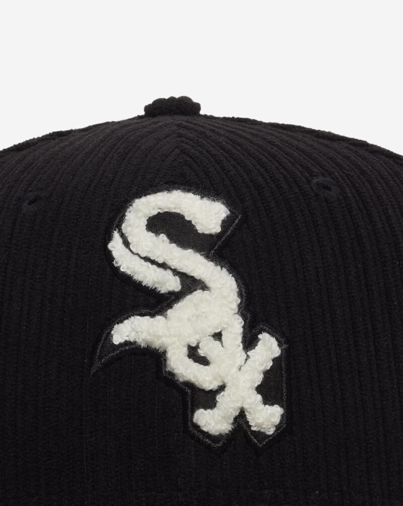 New Era 59Fifty Chicago White Sox Chenille Cord Fitted Hat 60758288 Black 2