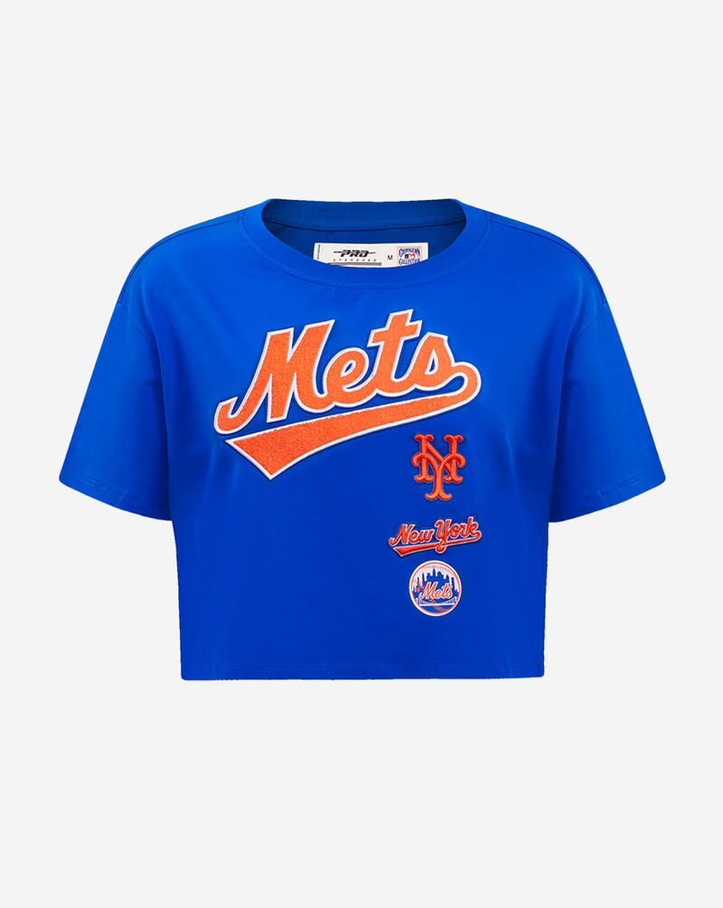 PRO STANDARD New York Mets Retro Short Sleeve Classic Boxy Tee  LNMA314491-RYB Blue 1