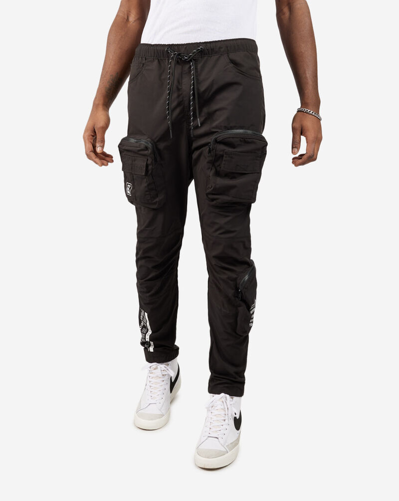 Shop Smoke Rise Printed Nylon Utility Pant WP23182SNBLK black