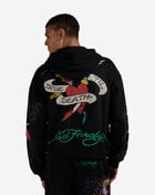 Ed Hardy Panther Rose Full Zip Fleece Hoodie  EHM1303-13RS-BLK Black 2
