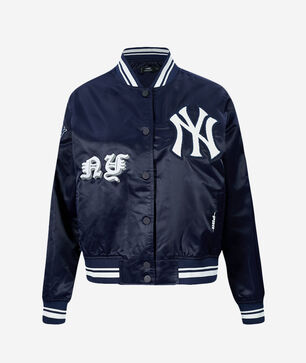 New York Yankees Old English Satin Jacket 