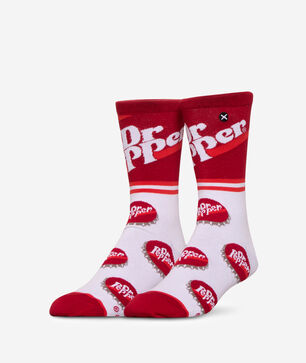 Dr Pepper Half Stripe Crew Socks (L)