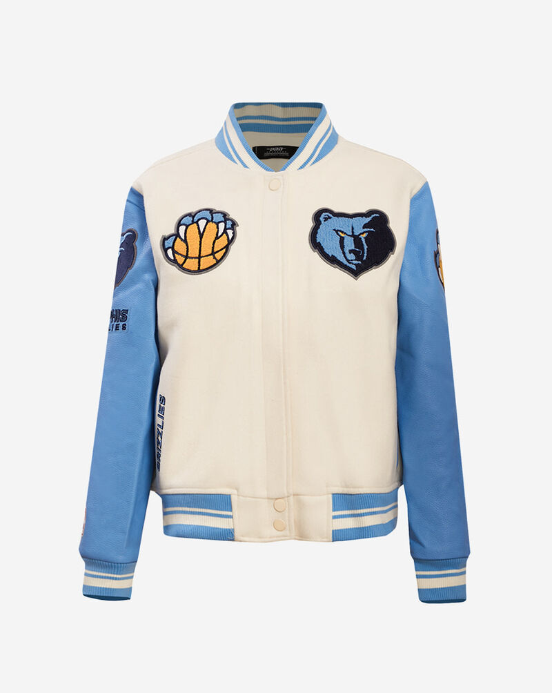 PRO STANDARD Memphis Grizzlies Retro Classic Rib Wool Varsity Jacket BMGH58901-EUN cream 1