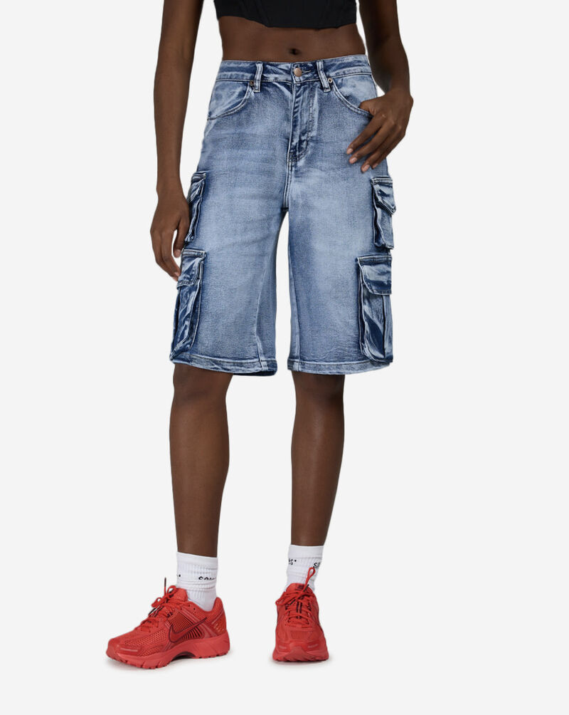 American Bazi 2Pkt Cargo Jorts RSS-668-BLU Blue 1