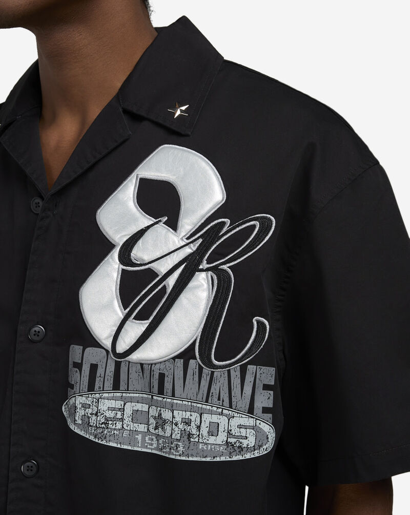 Smoke Rise Crop Wilds Short Sleeve Woven Shirt  WH25589SN-BLK Black 4