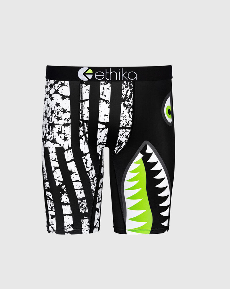 Ethika Bomber Black Flag Briefs MLUS1131 Black 1