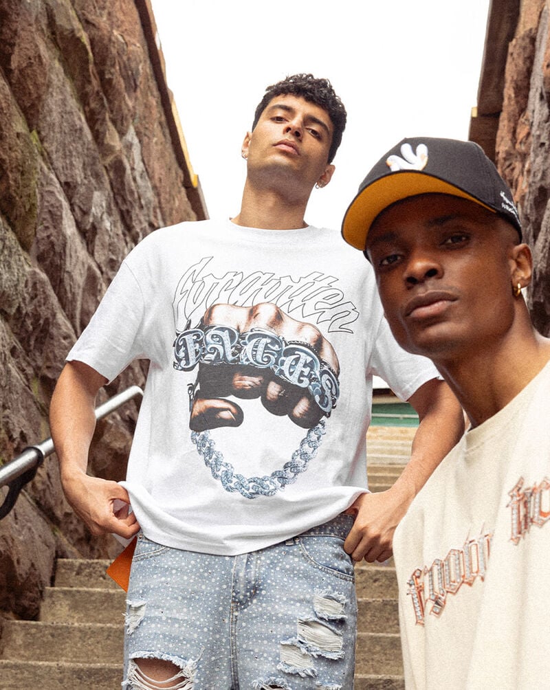 Forgotten Faces  Fist Bump Tee FOFUS122-00220 White 4