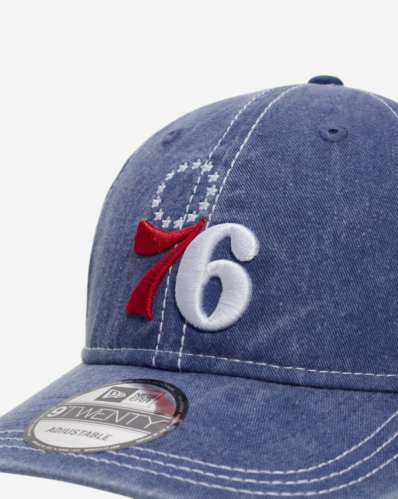 New Era 9Twenty Washed Philadelphia 76ers Adjustable Hat 60641325 Blue 2