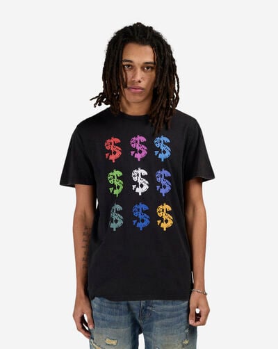 Multicolor Dollar Sign Tee