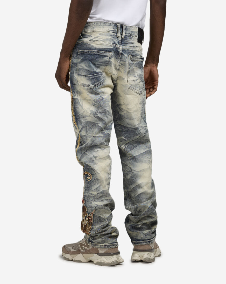 PLEIN SUD JEANS プレインスッド フランス製 タンクトップ 迷彩 Shop Smoke Rise Tapestry Fidelis Jeans JP25513SN-BLU blue | SNIPES USA