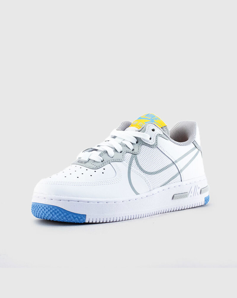Nike Grade School Air Force 1 React CT5117-102 White 2