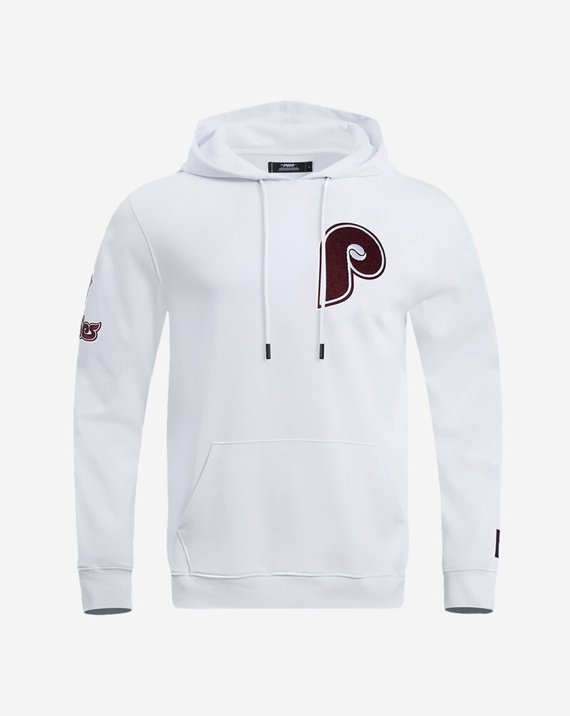 PRO STANDARD Philadelphia Phillies Classic Chenille Double Knit Pull Over Hoodie  LPH531608-WHT White 1